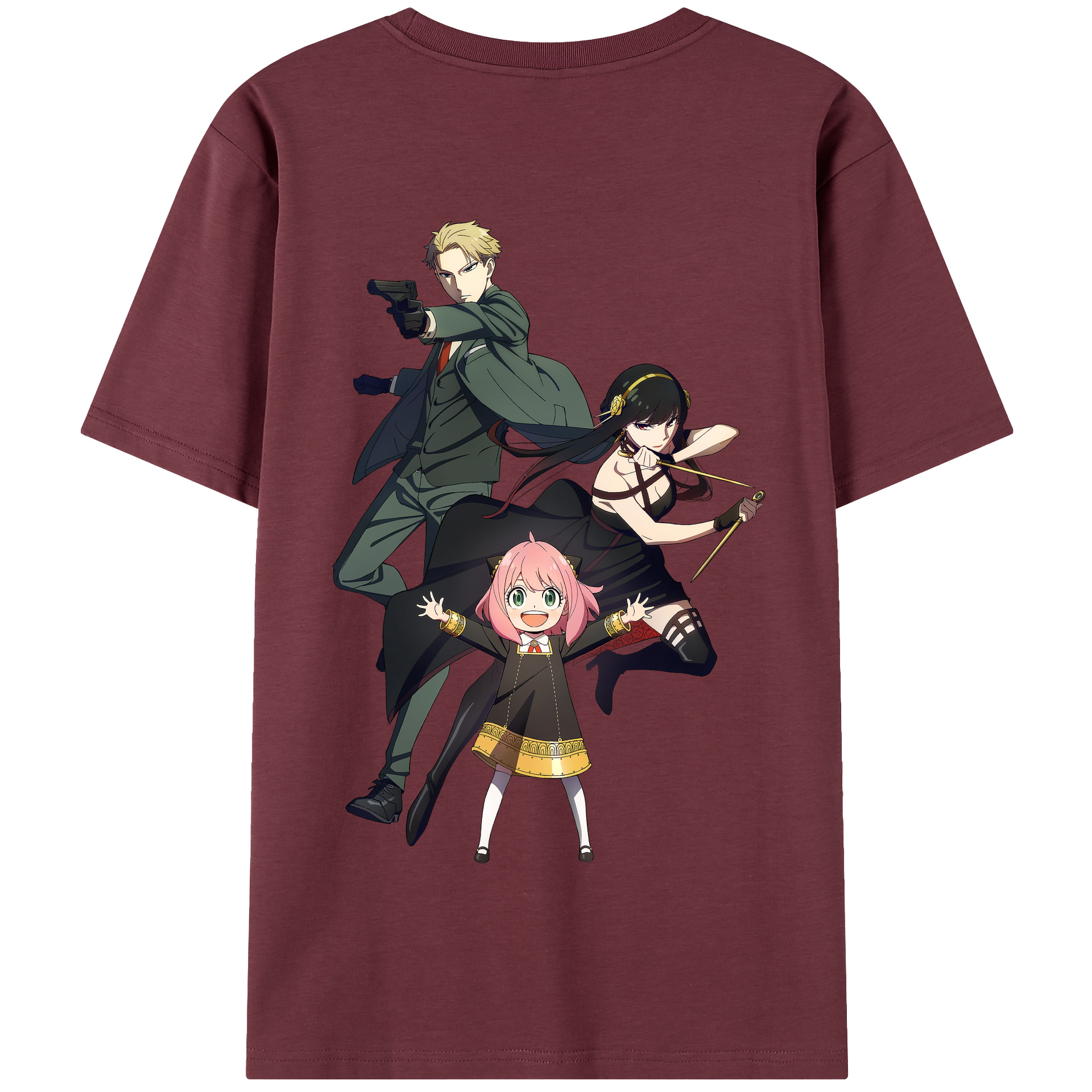 （画像用） SPY×FAMILY间谍家家酒 綿100％半袖Tシャツ（背面プリント）